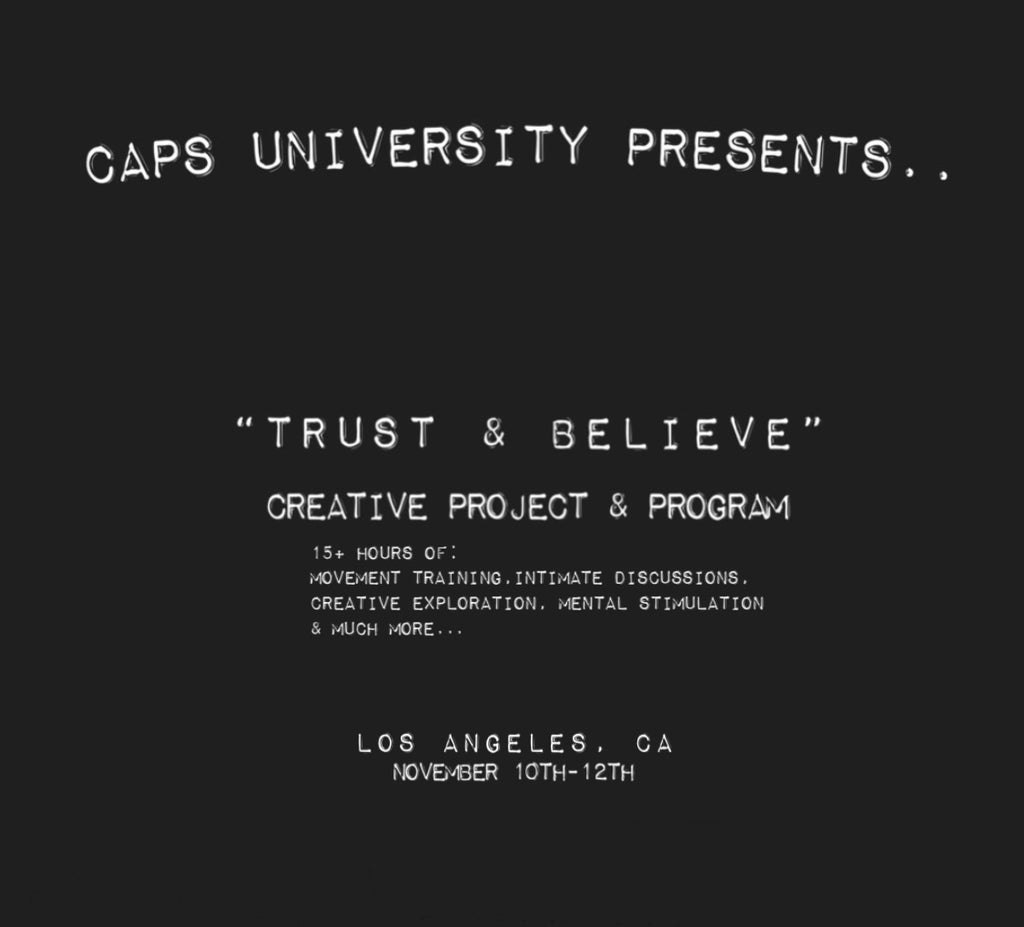 "TRUST & BELIEVE" CREATIVE PROJECT & PROGRAM